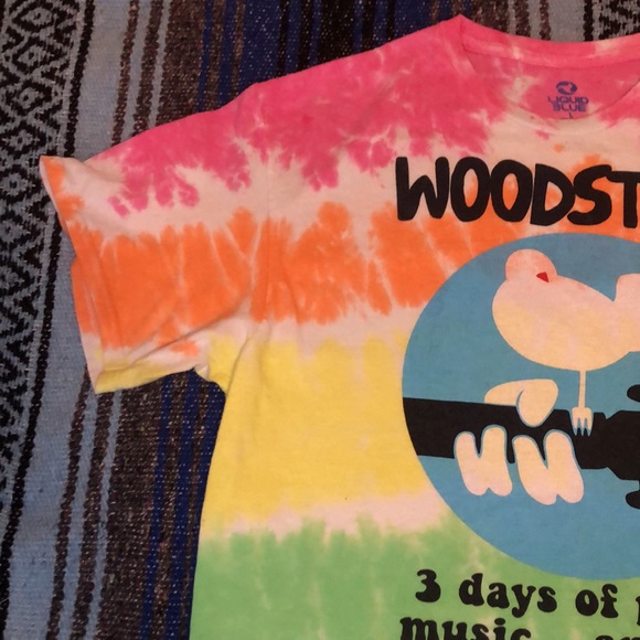 Liquid Blue Woodstock Tie Dye Tee Shirt - Picture 9 of 12